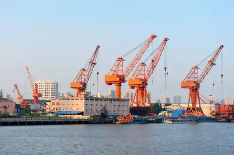 Container operations at Khor Fakkan terminal